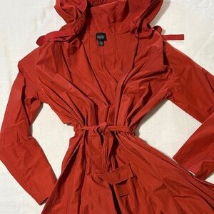 Eileen Fisher Women's Russet Red Trench Coat